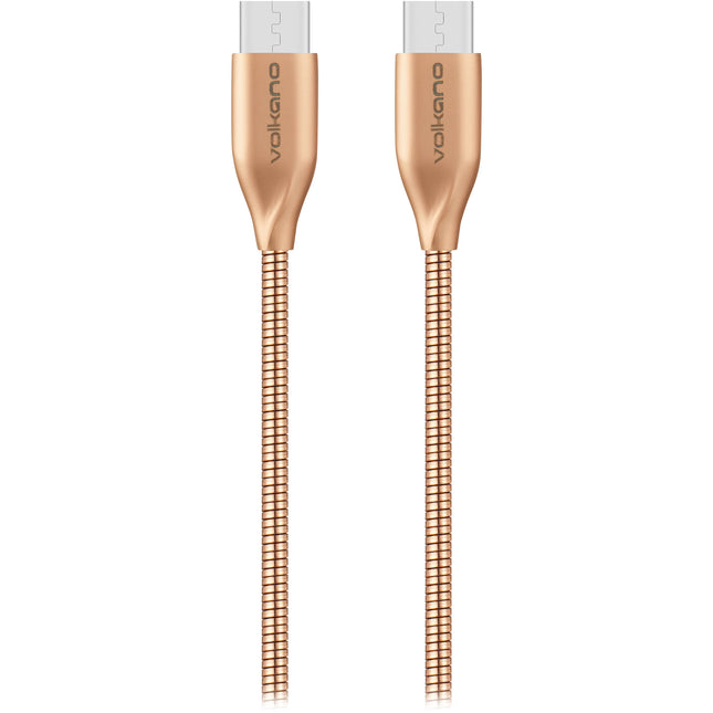 Volkano Iron Series Cable Tipo-C metálico 6 pies 60W salida máxima