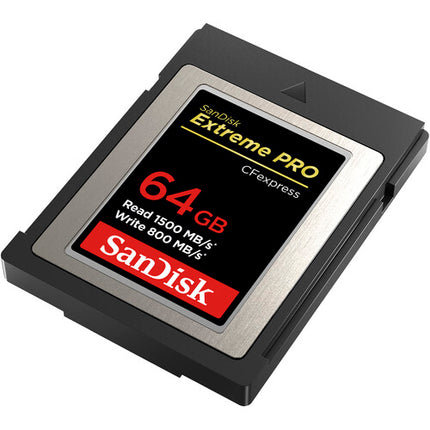 SANDISK 64GB Extreme PRO CFexpress Tipo B y 256GB SDXC Kit de Tarjetas de Memoria 1500MBs lectura 310MBs lectura