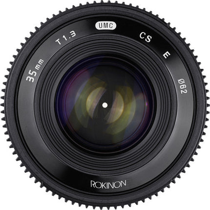 Rokinon 35mm T1.3 objetivo compacto cine E-Mount 62mm filtro 15" enfoque mínimo