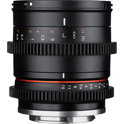 Rokinon 35mm T1.3 objetivo compacto cine E-Mount 62mm filtro 15" enfoque mínimo