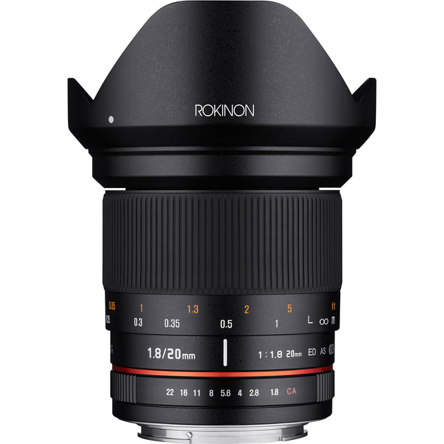Rokinon 20mm f1.8 ED AS UMC Objetivo para Canon EF Montura EF Formato Full Frame