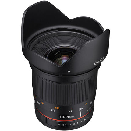 Rokinon 20mm f1.8 ED AS UMC Objetivo para Canon EF Montura EF Formato Full Frame