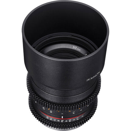 Rokinon 50mm T1.3 Objetivo Cine Compacto para Fujifilm X con AOV 31.7° y Montura APS-C