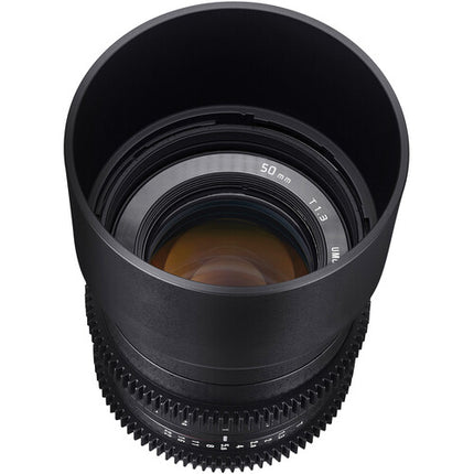 Rokinon 50mm T1.3 Objetivo Cine Compacto para Fujifilm X con AOV 31.7° y Montura APS-C