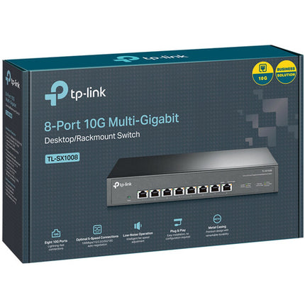TP-Link TL-SX1008 Switch de Red 8 Puertos 10G 160 Gb/s 119 Mpps Rackmount