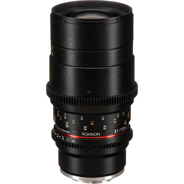 Rokinon 100mm T3.1 Macro Cine DS Lente Macro para Sony E-Mount con Montura Completa y Filtro 67mm