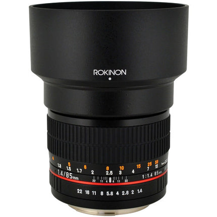Rokinon 85mm f1.4 AS IF UMC Lente para Canon EF Apertura f1.4 a f22 Full Frame