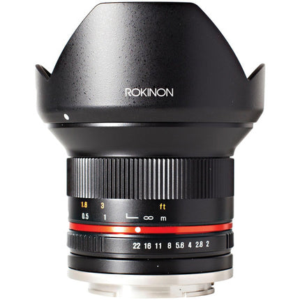 Rokinon 12mm f2.0 NCS CS Objetivo para Sony E Montura APS C 18mm