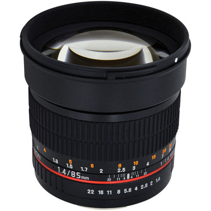 Rokinon 85mm f1.4 AS IF UMC Lente para Canon EF Apertura f1.4 a f22 Full Frame