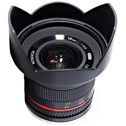 Rokinon 12mm f2.0 NCS CS Objetivo para Sony E Montura APS C 18mm