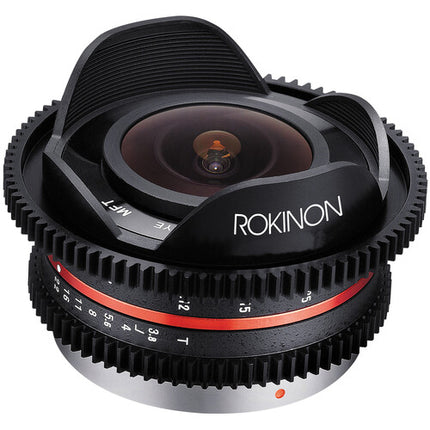 Rokinon 7.5mm T3.8 Objetivo Ojo de Pez Cine para Micro Cuatro Tercios 180º Ángulo de Visión