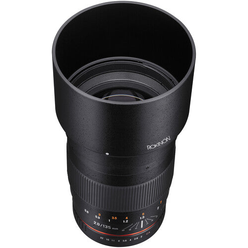 Rokinon 135mm f 2.0 ED UMC Lente Canon EF Montura Full Frame 77mm