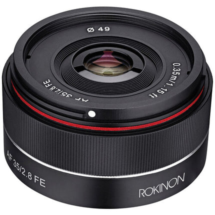 Rokinon AF 35mm f/2.8 FE objetivo para Sony E formato full-frame aut focus