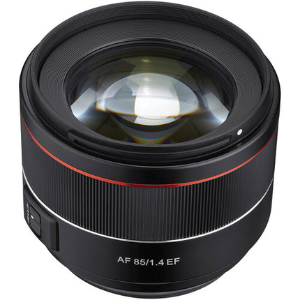 Rokinon 85mm f1.4 AF Objetivo Canon EF Full Frame Motor Dual Ultrasónico Hood