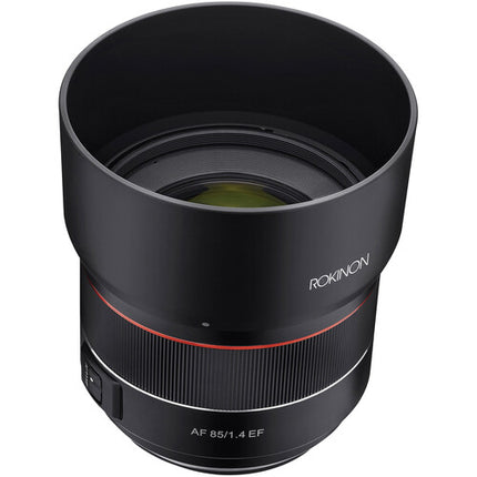 Rokinon 85mm f1.4 AF Objetivo Canon EF Full Frame Motor Dual Ultrasónico Hood