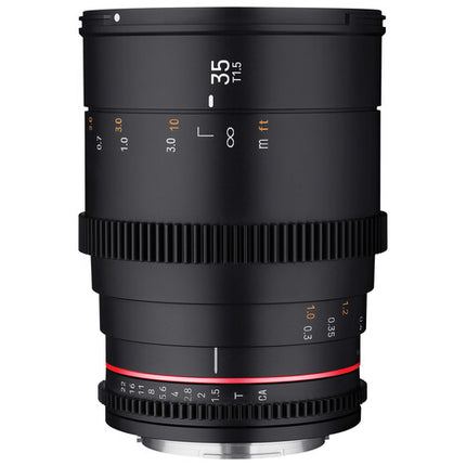 Rokinon 35mm T1.5 DSX lente cine Full-Frame apertura T1.5 montura EF