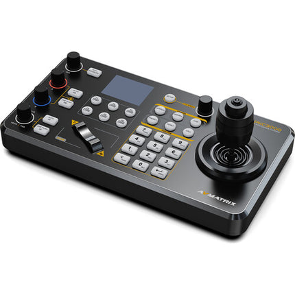 AVMATRIX Controlador Joystick Profesional para Cámara PTZ IP y Serial 2 2" LCD PoE