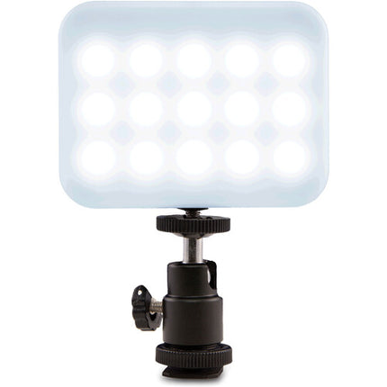Padcaster On-Camera LED Luz con Temperatura Variable 3200-6500K Batería 3000mAh y Adaptador Cold Shoe