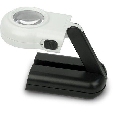 Konus Flexo-Mini Lupa de Mesa 8x 20mm con Luz LED y Pilas AA