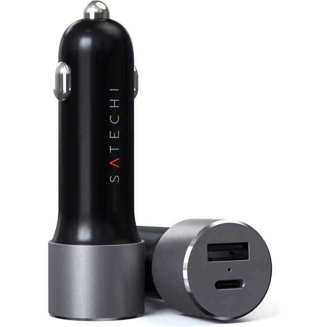 Satechi Cargador de Auto USB Tipo C 72W 60W PD 12W USB-A