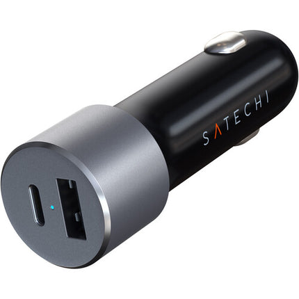 Satechi Cargador de Auto USB Tipo C 72W 60W PD 12W USB-A