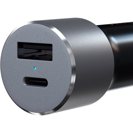 Satechi Cargador de Auto USB Tipo C 72W 60W PD 12W USB-A