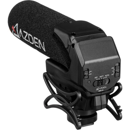Azden SMX-15 Micrófono de Escopeta con patrón supercardioide y filtro low-cut