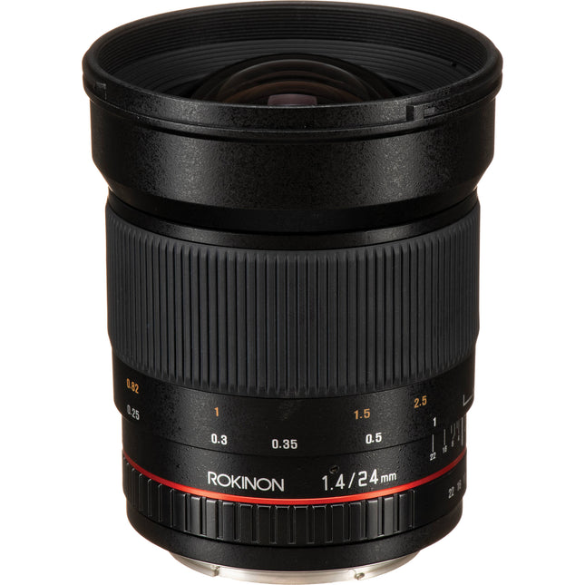 Rokinon 24mm f1.4 ED AS UMC objetivo gran angular para Canon lentes asféricos y ED maletín incluido