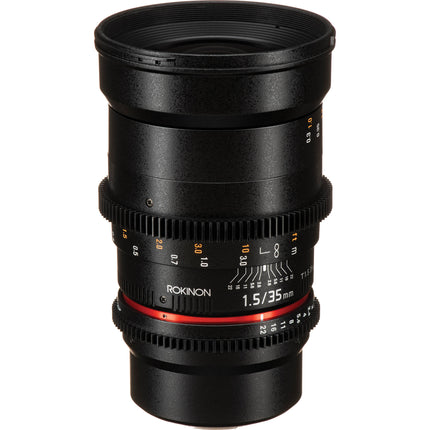 Rokinon 35mm T1.5 Lente Cine para Montura Micro Cuatro Tercios 77mm filtro