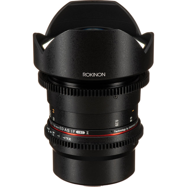 Rokinon 14mm T3.1 Cine DS Objetivo Gran Angular para Micro Cuatro Tercios con Anillo de Apertura
