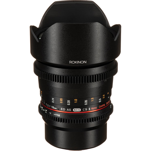 Rokinon 10mm T3.1 Objetivo Cine DS Montura MFT Manual de Apertura