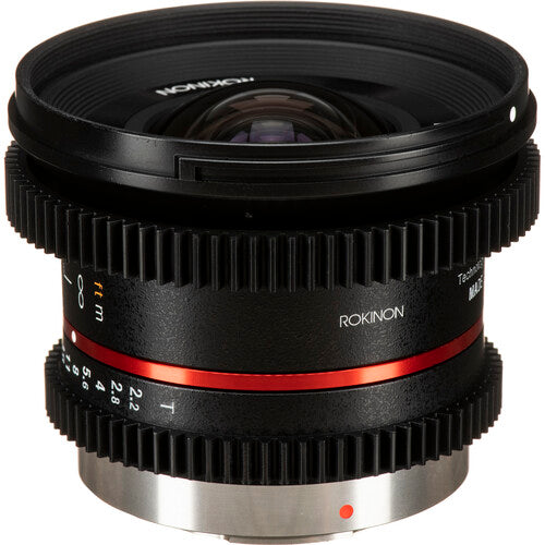 Rokinon 12mm T2.2 Lente Cine para Montura Micro Cuatro Tercios T22 y Distancia Mínima 7.87"
