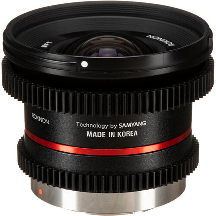 Rokinon 12mm T2.2 Lente Cine para Montura Micro Cuatro Tercios T22 y Distancia Mínima 7.87"