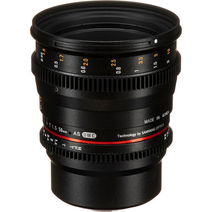 Rokinon 50mm T1.5 AS UMC Lente Cine Micro Cuatro Tercios T1.5-T22