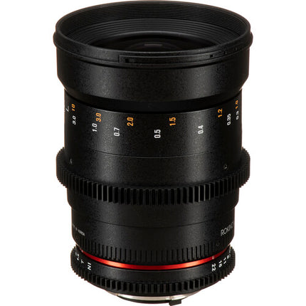 Rokinon 35mm T1.5 Objetivo Cine para Montura Nikon F Full Frame 77mm