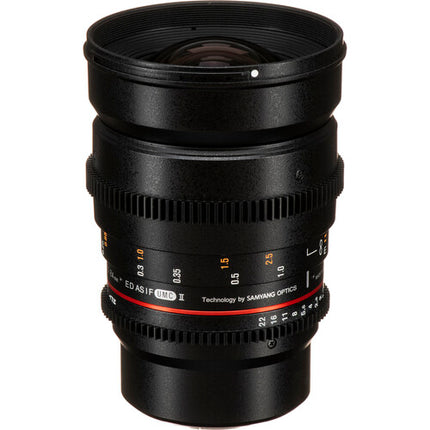 Rokinon 24mm T1.5 Objetivo Cine para Montura Micro Cuatro Tercios con Funda y Tapas