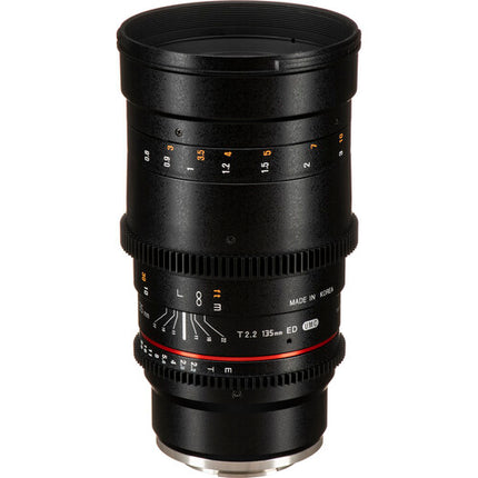 Rokinon 135mm T2.2 Cine DS Objetivo para Sony E-Mount Full Frame 77mm