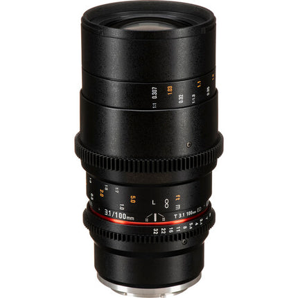 Rokinon 100mm T3.1 Macro Cine DS Lente Macro para Sony E-Mount con Montura Completa y Filtro 67mm