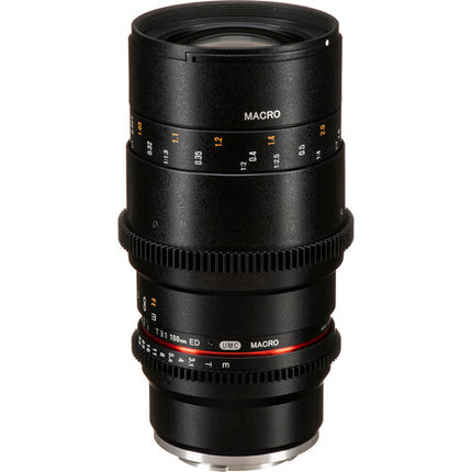 Rokinon 100mm T3.1 Macro Cine DS Lente Macro para Sony E-Mount con Montura Completa y Filtro 67mm