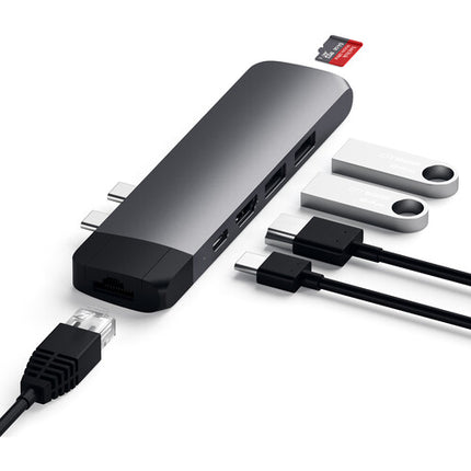 Satechi USB Type-C Pro Hub Adaptador con Ethernet HDMI 4K 87W PD