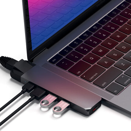 Satechi USB Type-C Pro Hub Adaptador con Ethernet HDMI 4K 87W PD