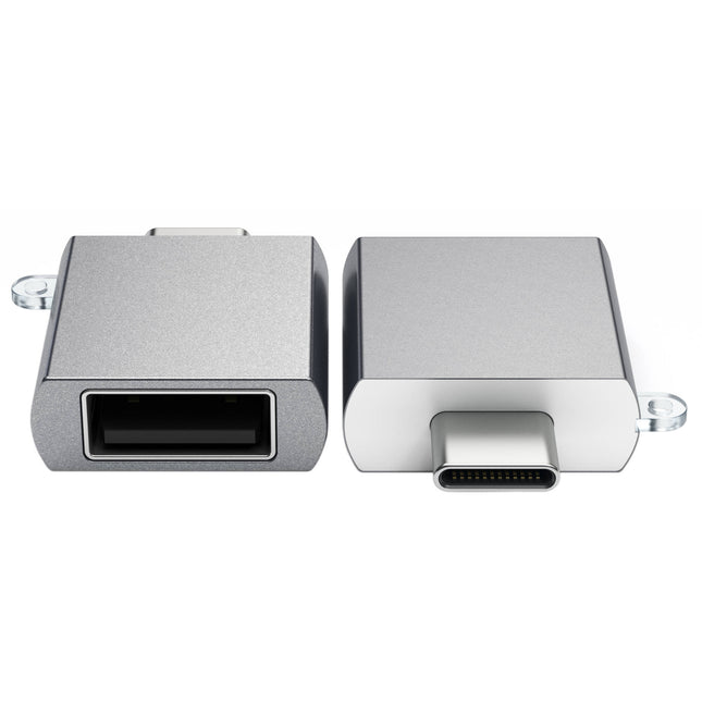 Adaptador USB Satechi Type-C a USB 3.2 Gen 1 Tipo A con llavero Space Gray
