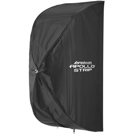 Westcott Apollo Strip Softbox Kit 12 x 36 pulgadas con difusor y rejilla 40°