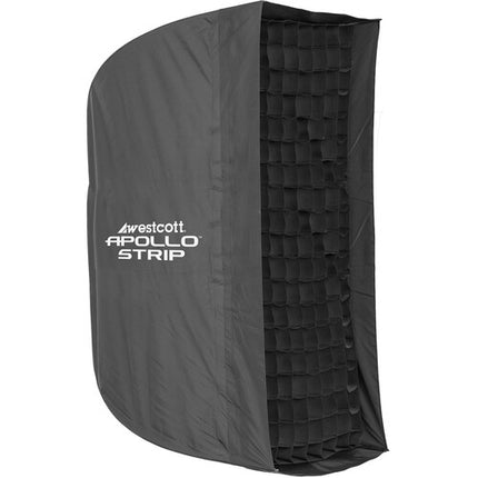 Westcott Apollo Strip Softbox Kit 12 x 36 pulgadas con difusor y rejilla 40°
