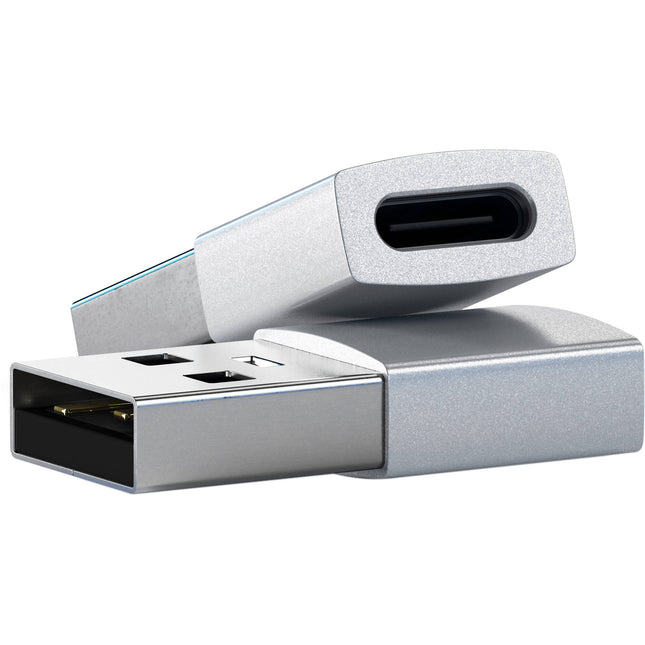 Satechi Adaptador USB Tipo A a Tipo C Plata USB 3.2 Gen 1