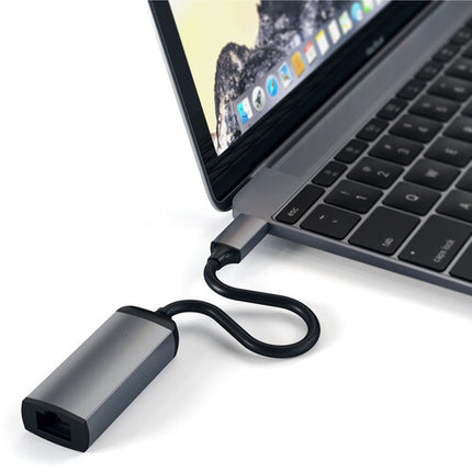 Satechi USB Type-C Adaptador Ethernet Gigabit RJ45 Compatible Windows Mac Chrome OS