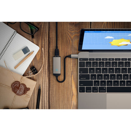 Satechi USB Type-C Adaptador Ethernet Gigabit RJ45 Compatible Windows Mac Chrome OS