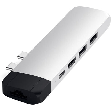 Satechi USB Type-C Pro Hub Adaptador con Ethernet 87W PD 4K 30Hz Plata