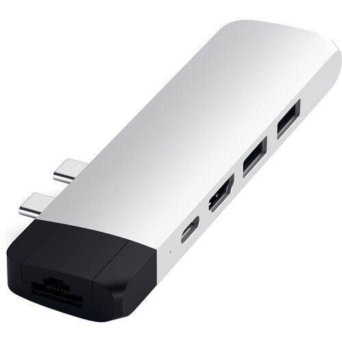 Satechi USB Type-C Pro Hub Adaptador con Ethernet 87W PD 4K 30Hz Plata