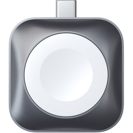 Satechi Base de Carga Magnética USB-C para Apple Watch Negra MFi